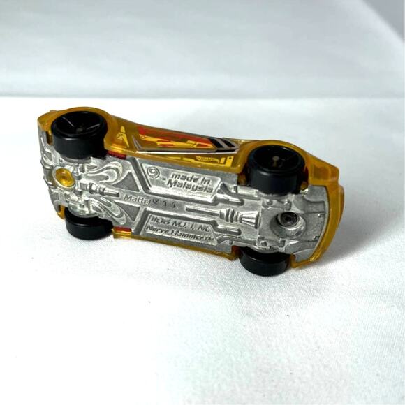 Hot Wheels HW Track Stars Race Nerve Hammer 2013 Yellow Car 1:64 Diecast Used - Picture 7 of 7